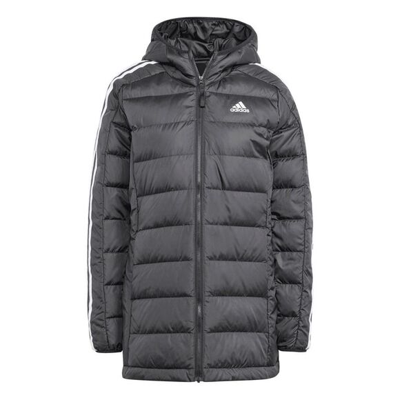 Adidas Womens/Ladies Essentials 3 Stripes Parka / Black